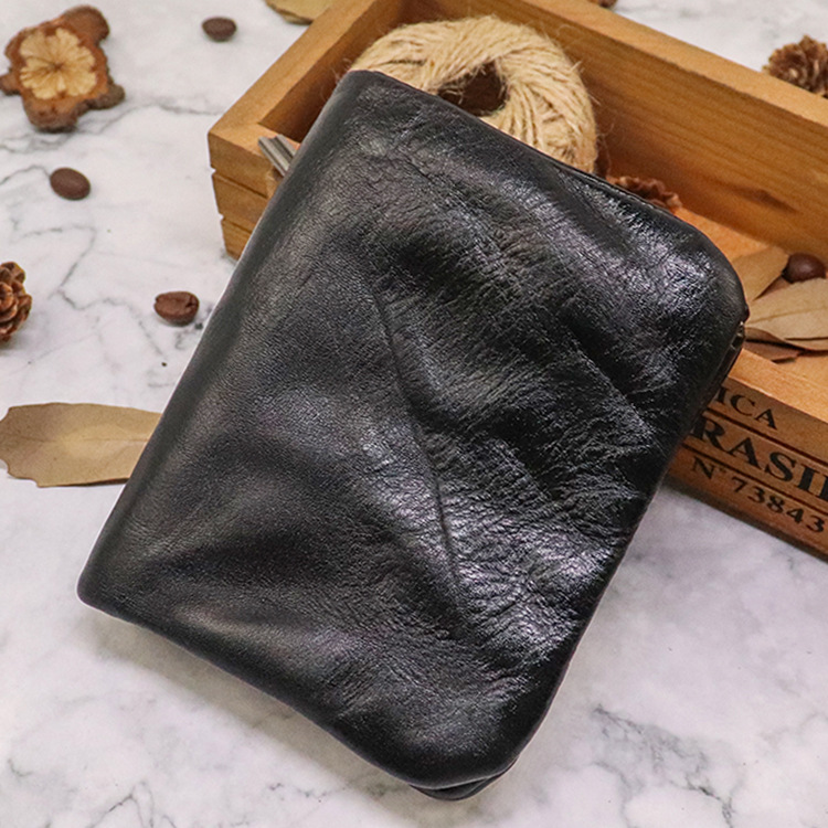 Handmade cowhide wallet vintage wallet