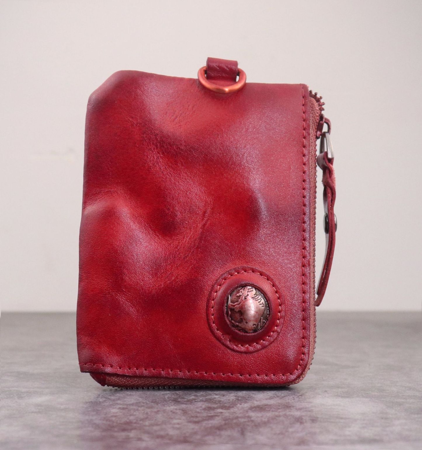 New vintage cowhide wallet coin purse