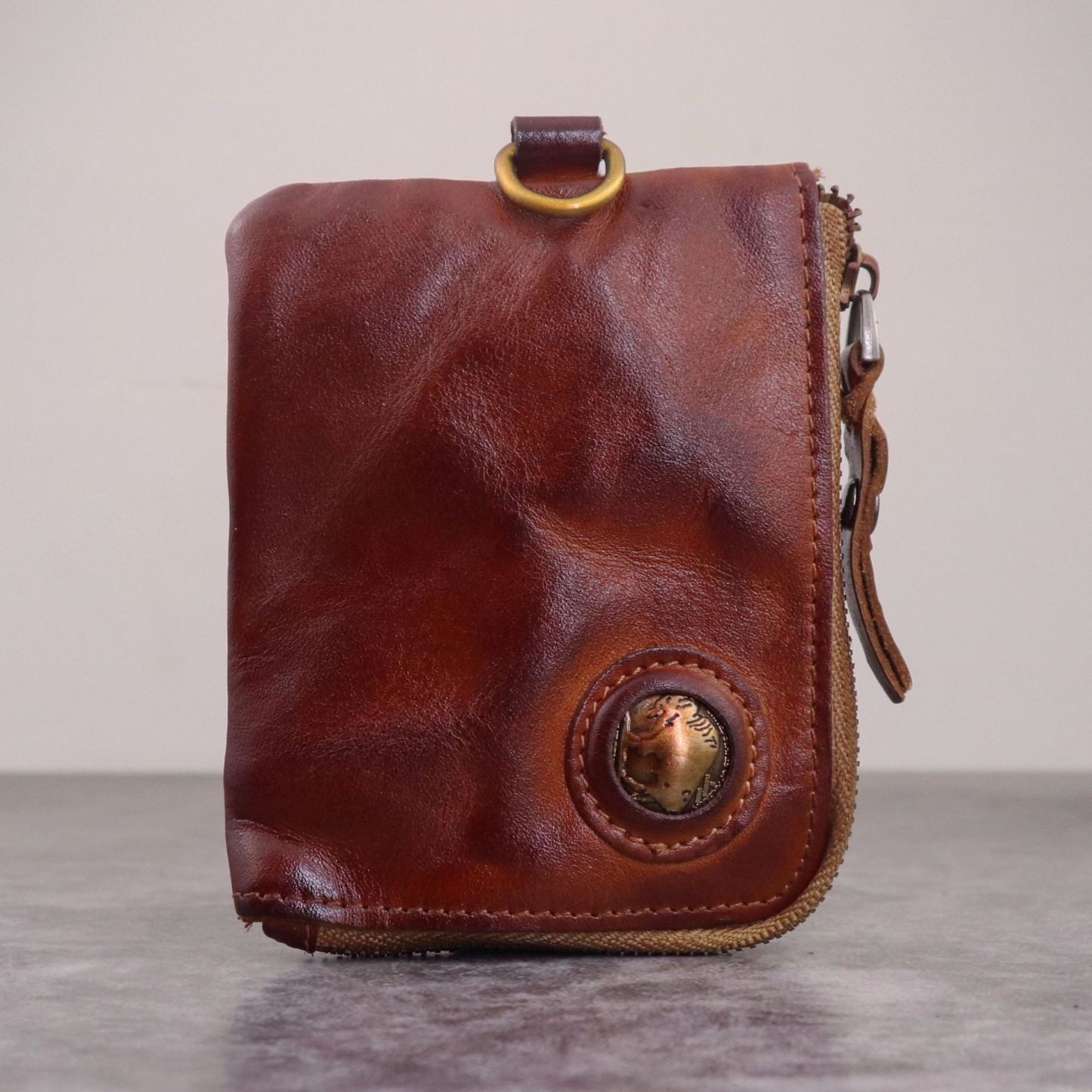 New vintage cowhide wallet coin purse