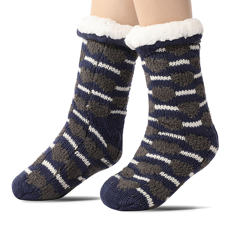 🔥Early Christmas SALE🔥Ultra-thick Cashmere Slipper Home Socks-Heart pattern