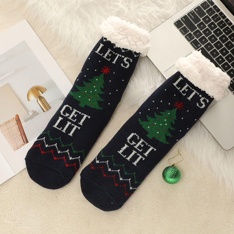 🔥Early Christmas SALE🔥Ultra-thick Cashmere Slipper Home Socks-christmas 2
