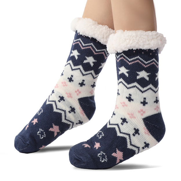🔥Early Christmas SALE🔥Ultra-thick Cashmere Slipper Home Socks-star
