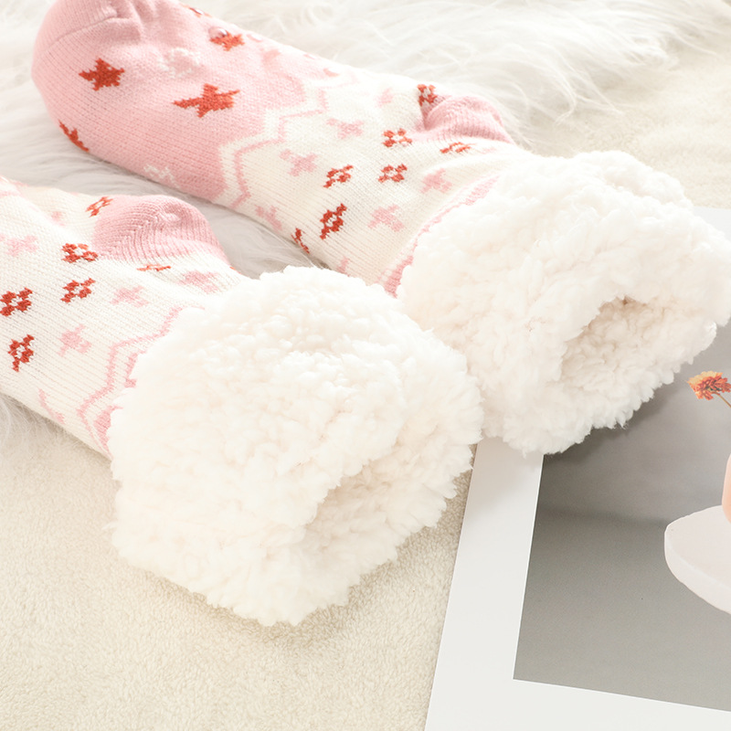 🔥Early Christmas SALE🔥Ultra-thick Cashmere Slipper Home Socks-star