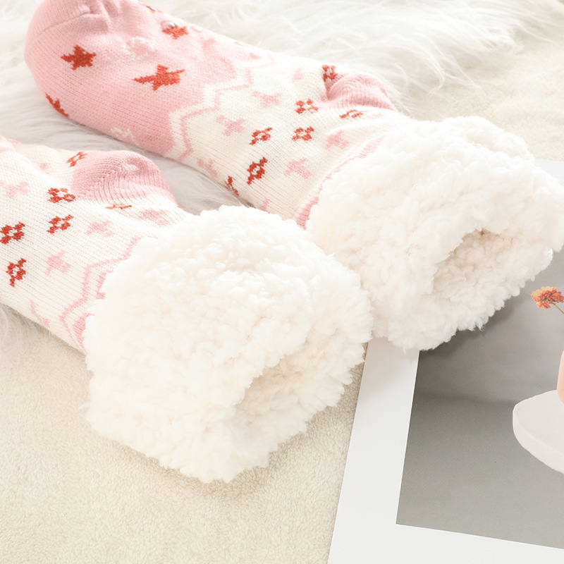 🔥Early Christmas SALE🔥Ultra-thick Cashmere Slipper Home Socks-star