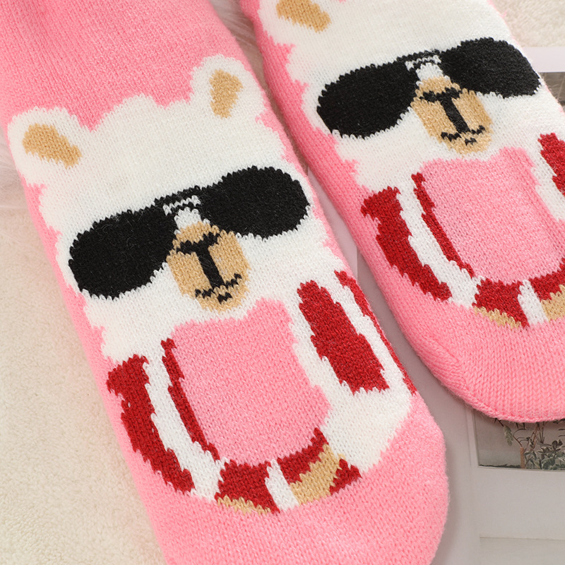 🔥Early Christmas SALE🔥Ultra-thick Cashmere Slipper Home Socks-new animal