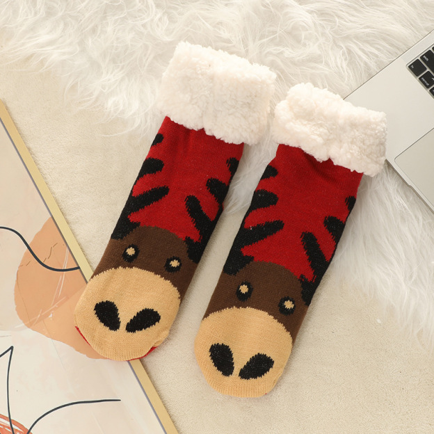 🔥Early Christmas SALE🔥Ultra-thick Cashmere Slipper Home Socks-new christmas
