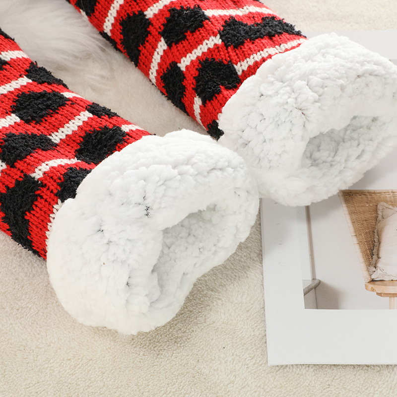 🔥Early Christmas SALE🔥Ultra-thick Cashmere Slipper Home Socks-Heart pattern
