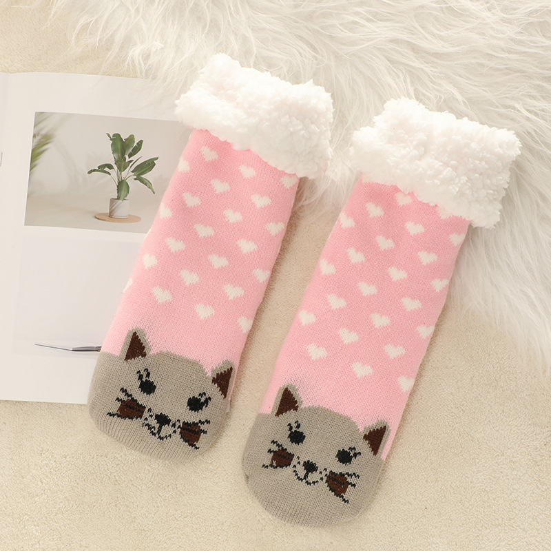 🔥Early Christmas SALE🔥Ultra-thick Cashmere Slipper Home Socks-animal