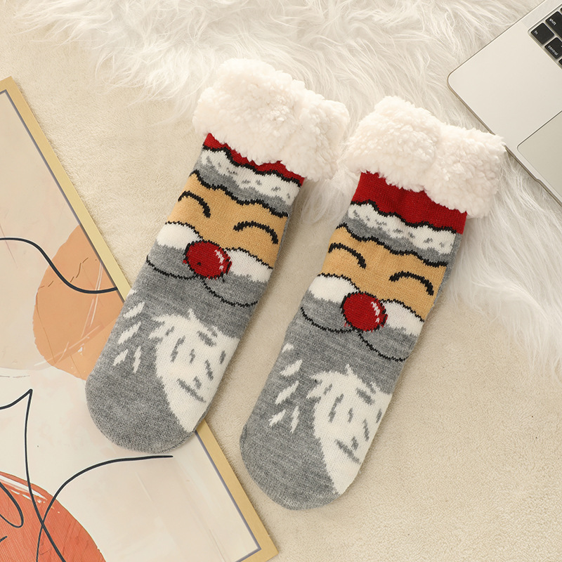 🔥Early Christmas SALE🔥Ultra-thick Cashmere Slipper Home Socks-new christmas