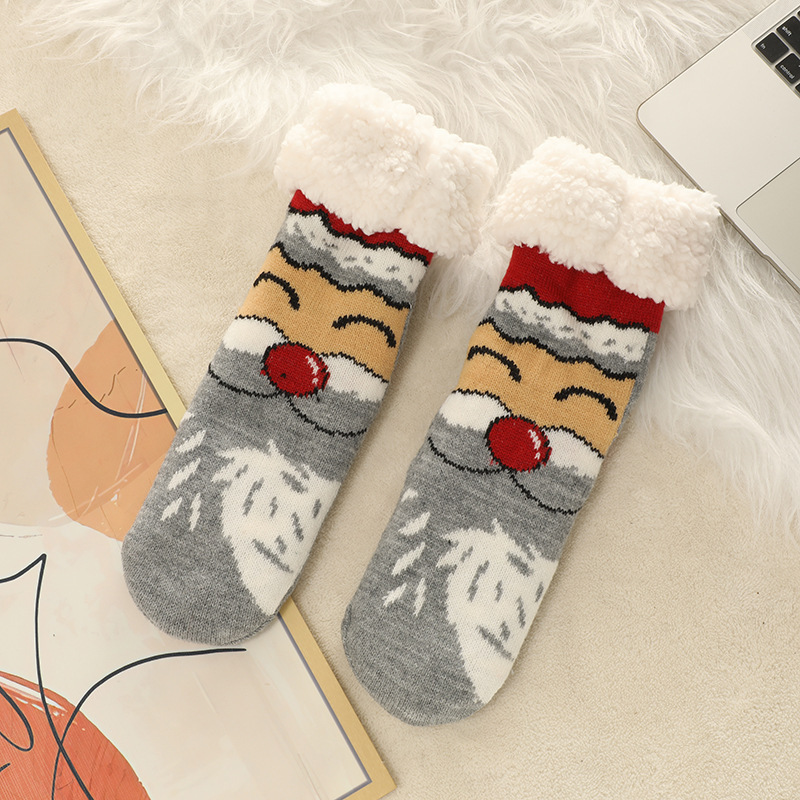 🔥Early Christmas SALE🔥Ultra-thick Cashmere Slipper Home Socks-new christmas