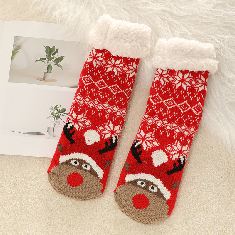 🔥Early Christmas SALE🔥Ultra-thick Cashmere Slipper Home Socks-animal