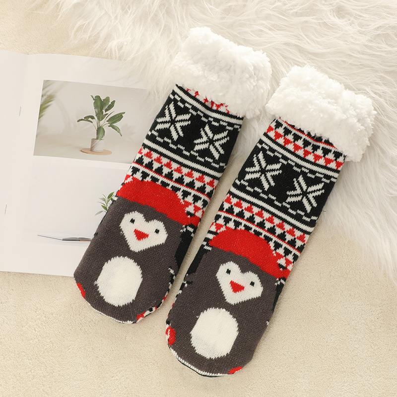 🔥Early Christmas SALE🔥Ultra-thick Cashmere Slipper Home Socks-animal