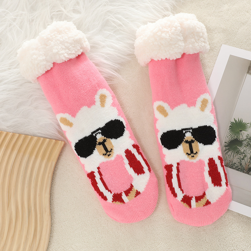 🔥Early Christmas SALE🔥Ultra-thick Cashmere Slipper Home Socks-new animal