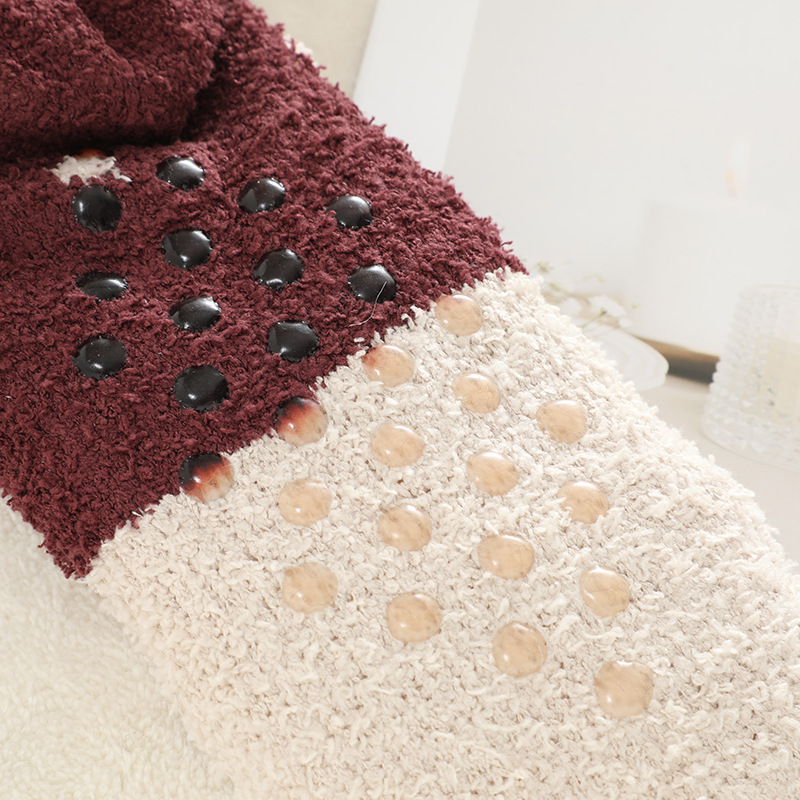 🔥Early Christmas SALE🔥Ultra-thick Cashmere Slipper Home Socks-Love Dots