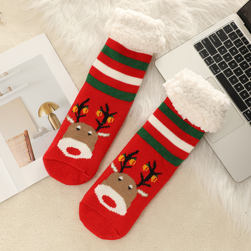 🔥Early Christmas SALE🔥Ultra-thick Cashmere Slipper Home Socks-christmas 2
