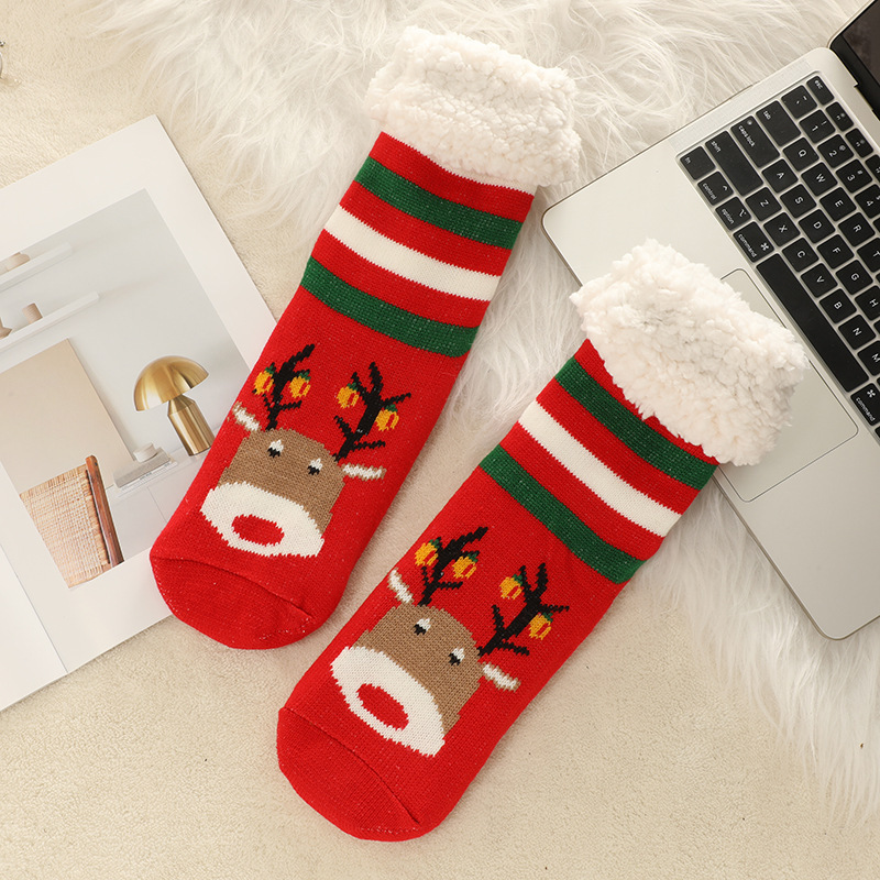 🔥Early Christmas SALE🔥Ultra-thick Cashmere Slipper Home Socks-christmas 2