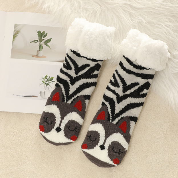 🔥Early Christmas SALE🔥Ultra-thick Cashmere Slipper Home Socks-animal