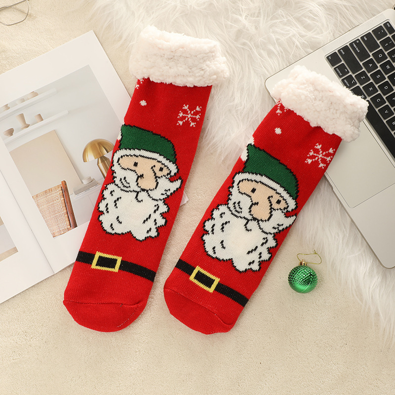 🔥Early Christmas SALE🔥Ultra-thick Cashmere Slipper Home Socks-christmas 2