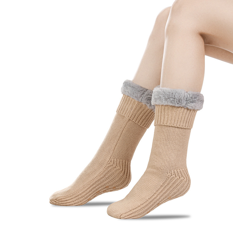 [Copy]🔥Early Christmas SALE🔥Ultra-thick Cashmere Slipper Home Socks-conventional