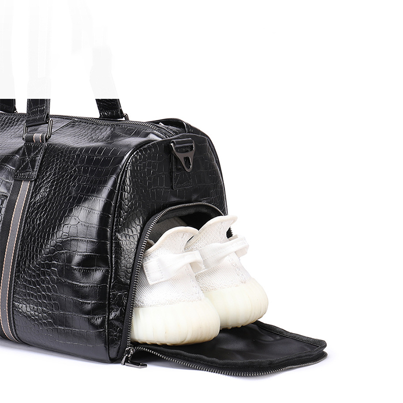 Men's Travel Cowhide Top Layer Fitness Bag
