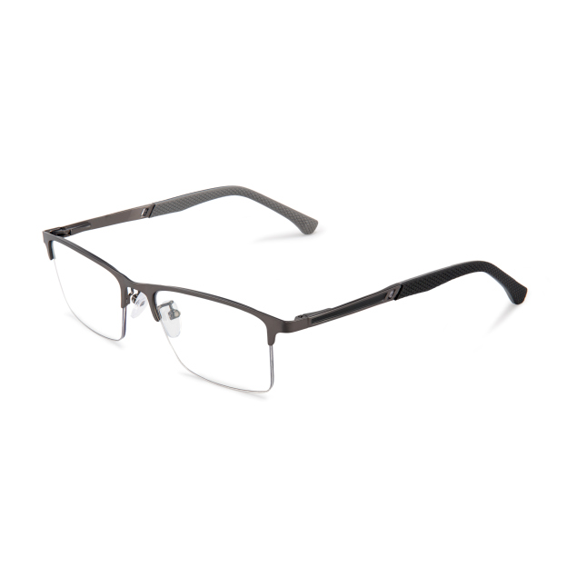 MEN'S RETRO HALF-FRAME ANTI-BLUE LIGHT READING GLASSES