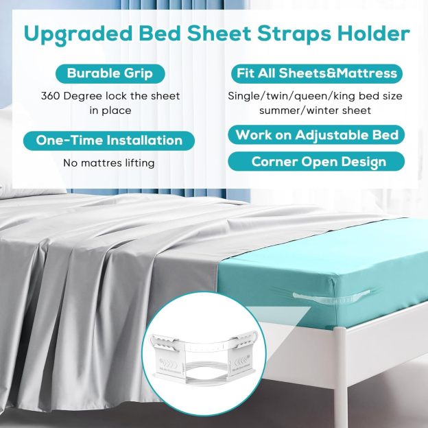 💖Last Day 49% OFF💖Sheet Holders - Secure Bed Sheets Firmly in Place - 4 Pack