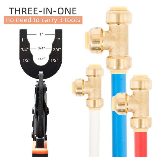 🔧 Push Fit Disconnect Tong Tool-1/2" • 3/4" • 1" Multi-Size Plumbing Disconnect Pliers