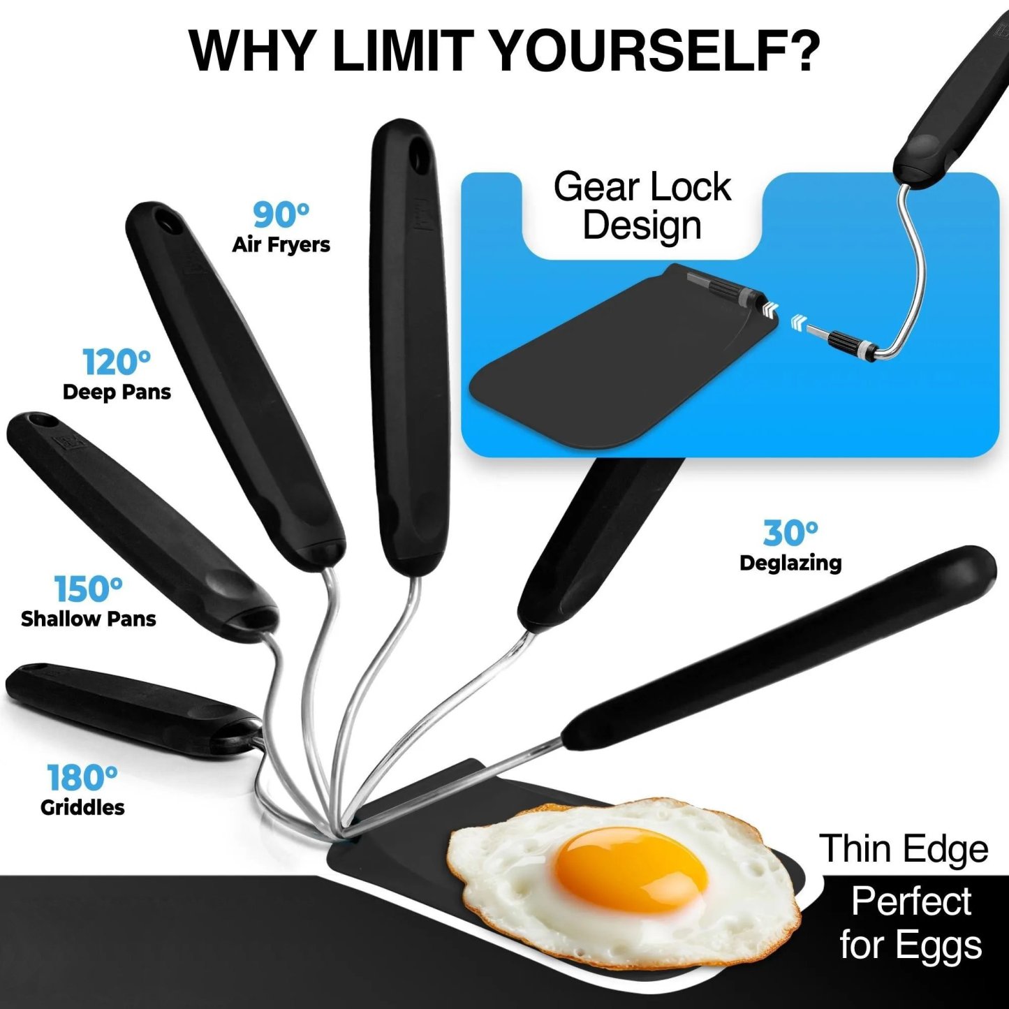Adjustable Angle PPSU Spatula -A must have kitchen gadget!🍳