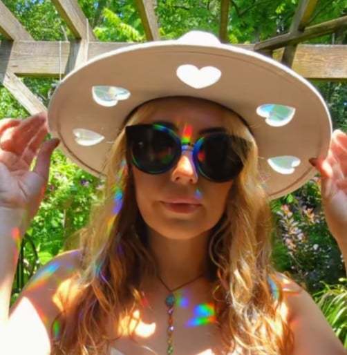 🔥Suncatcher Cowgirl Straw Prism Hat