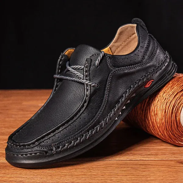 ⏰Last Day! 60% OFF  🔥Men’s Cowhide Slip-On Loafers – Handcrafted with Arch Support