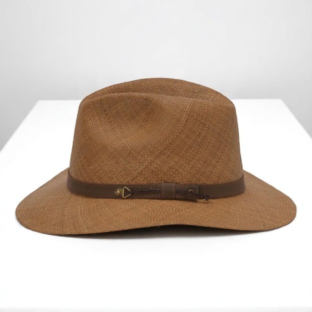 Can be rolls up for packing | Ecuador Straw Panama Hat