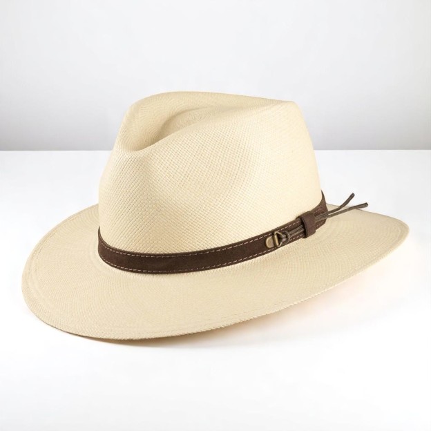 Can be rolls up for packing | Ecuador Straw Panama Hat