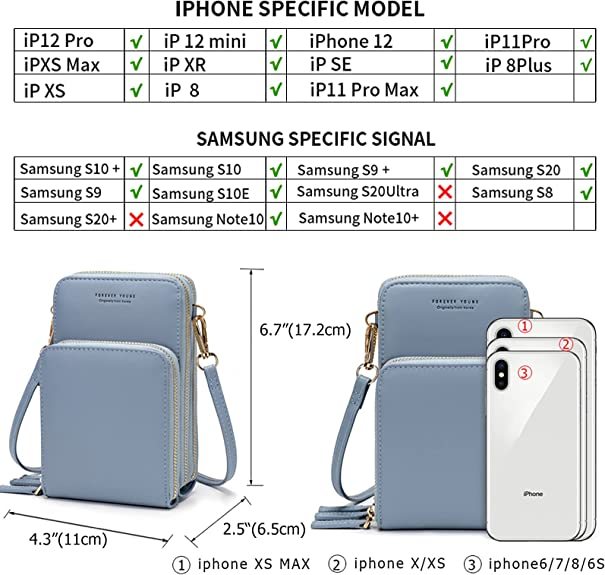 Leather Small Crossbody Bag/Mini Messenger Shoulder Handbag