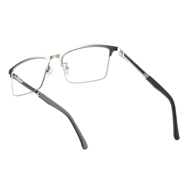 MEN'S RETRO HALF-FRAME ANTI-BLUE LIGHT READING GLASSES