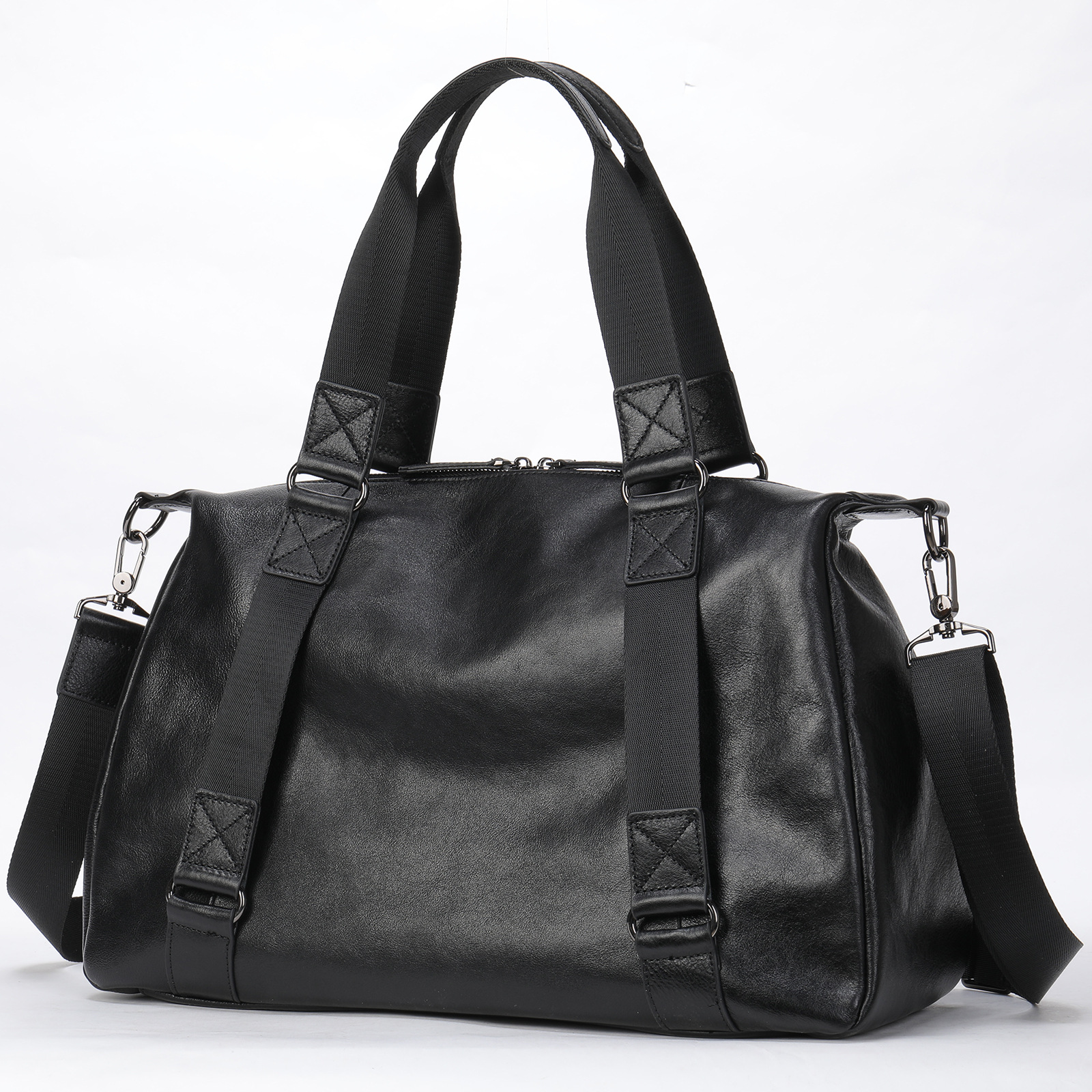 Men's Leather Travel Large Capacity Luggage Bag