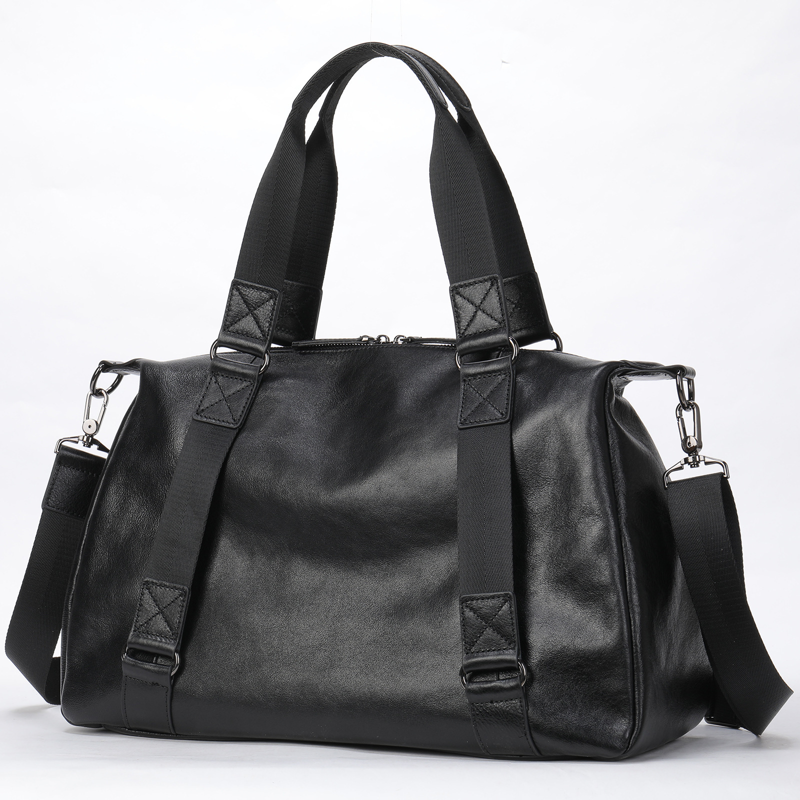 Men's Leather Travel Large Capacity Luggage Bag