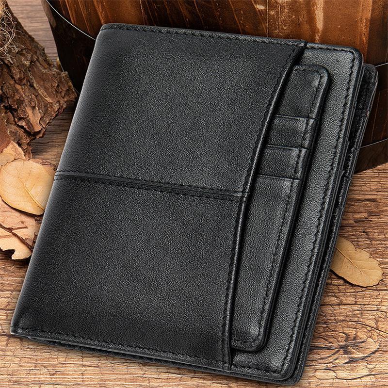 Men's Retro Style Casual Multi-Card Leather Mini Wallet