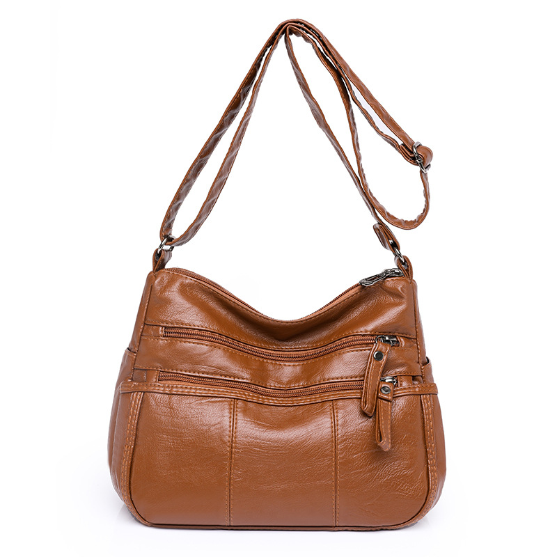 Women's Square Soft Leather Bag