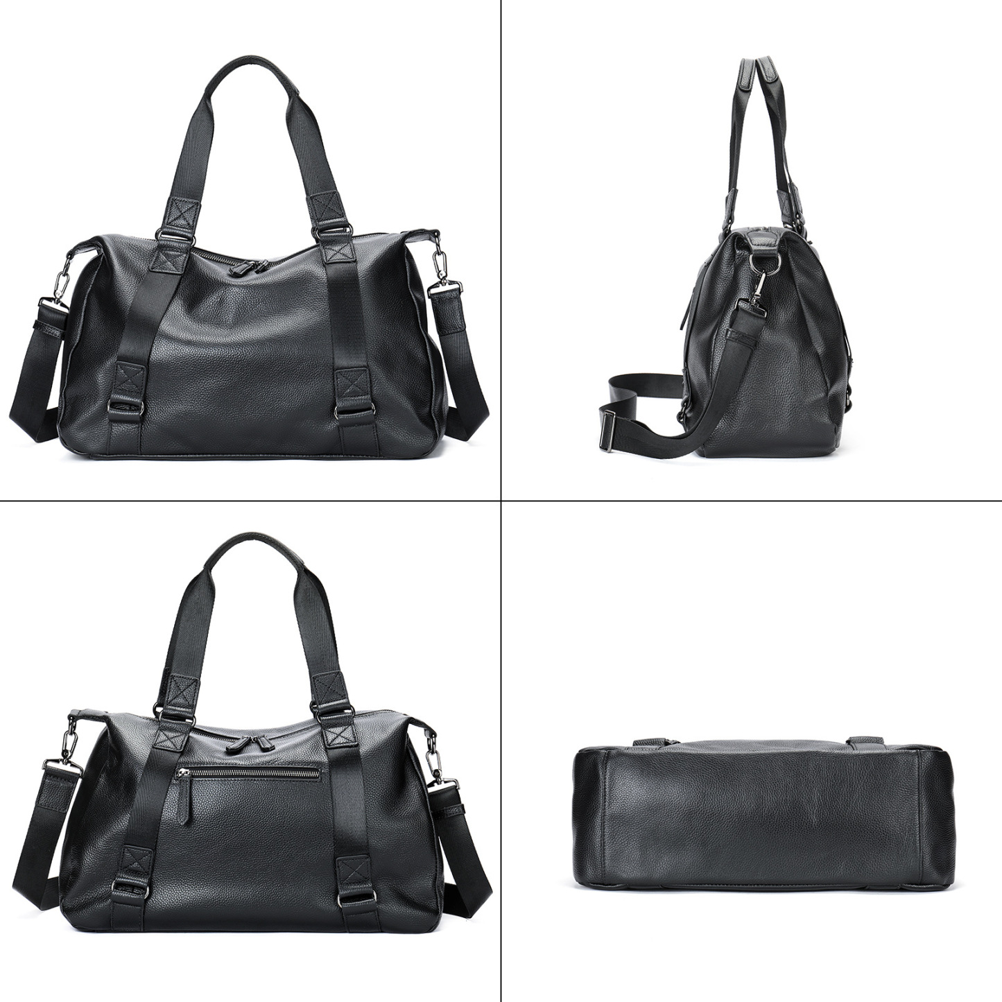 Men's Leather Travel Large Capacity Luggage Bag