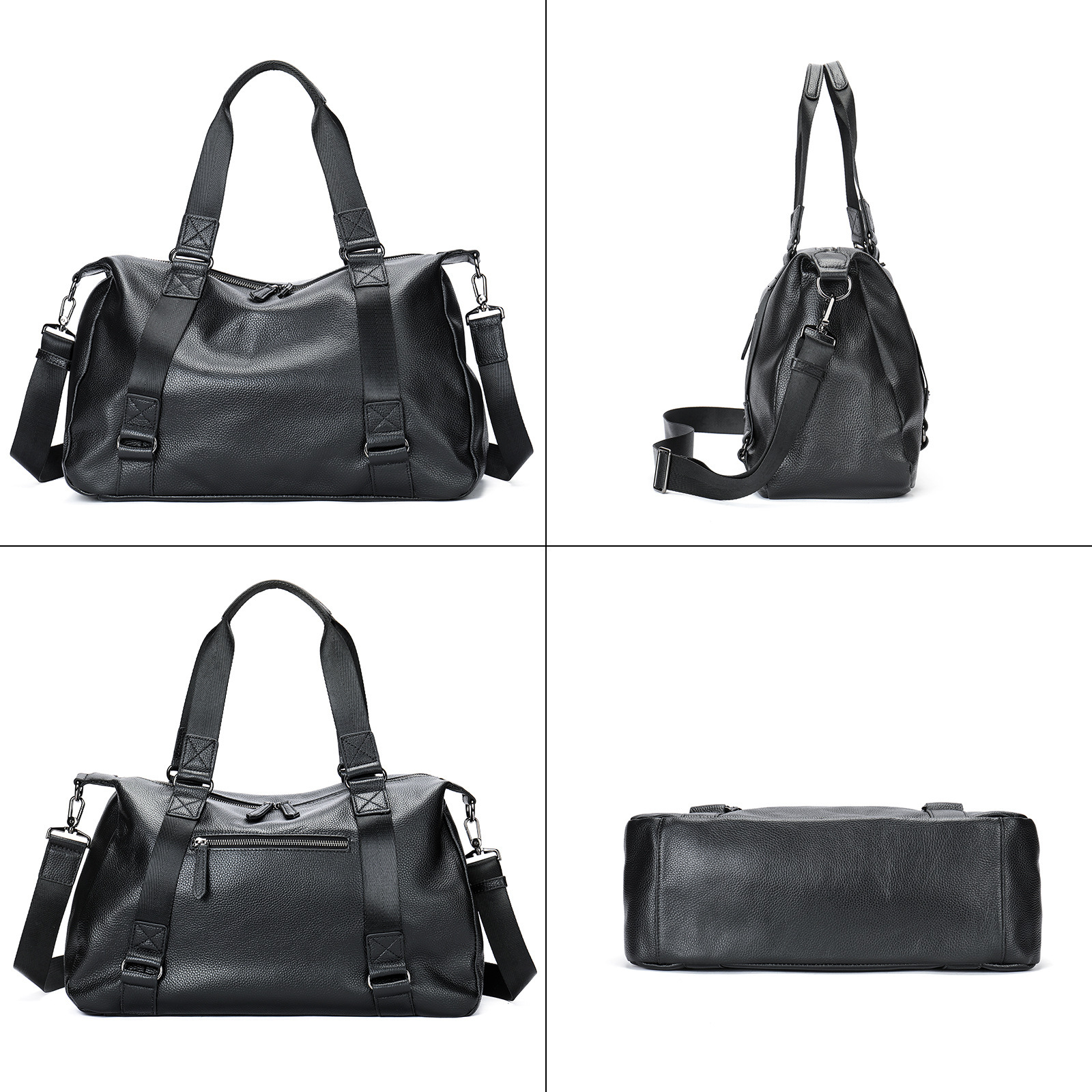 Men's Leather Travel Large Capacity Luggage Bag