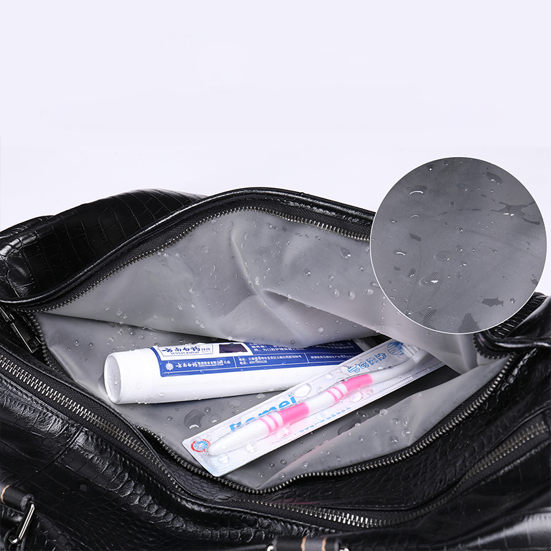 Men's Travel Cowhide Top Layer Fitness Bag