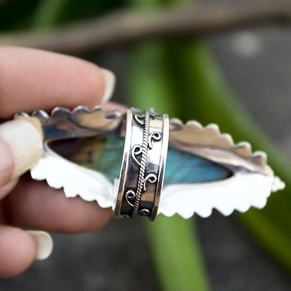 🔥 Last Day Promotion 75% OFF 🔥Sterling Silver Marquise shape Labradorite Handmade Ring