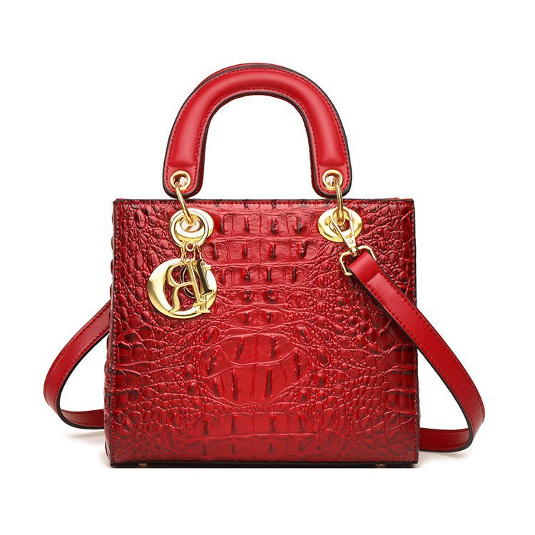 New Vintage Crocodile Women's Handheld Single Shoulder Crossbody Bag On 2024