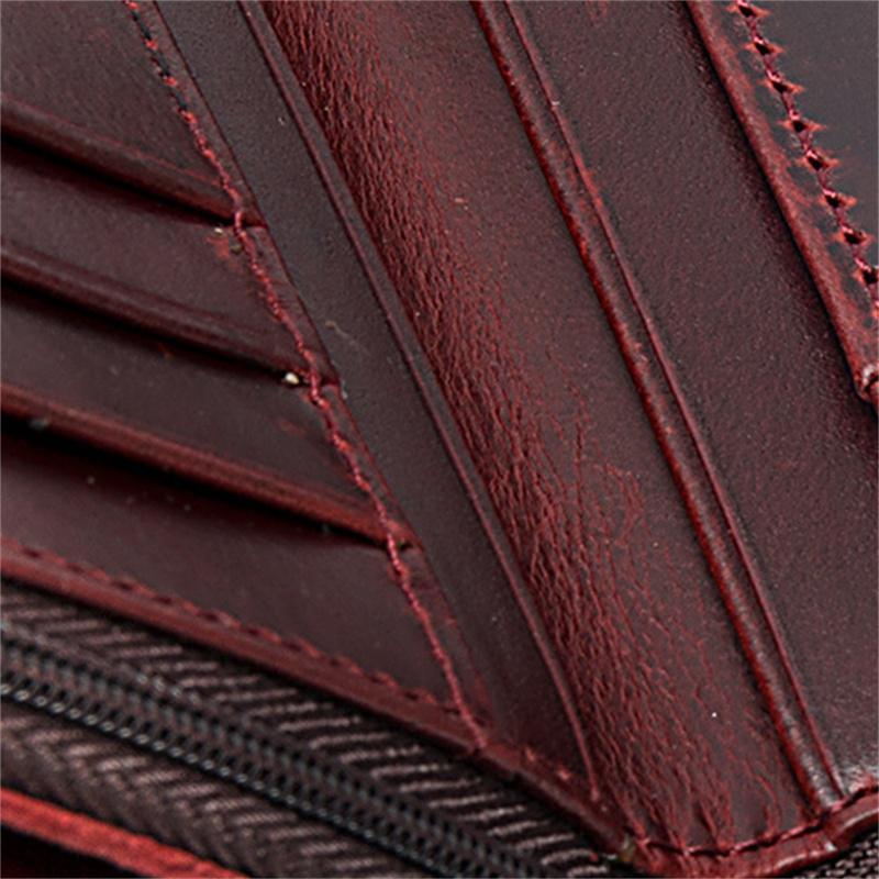 Men's Retro Style Casual Multi-Card Leather Mini Wallet