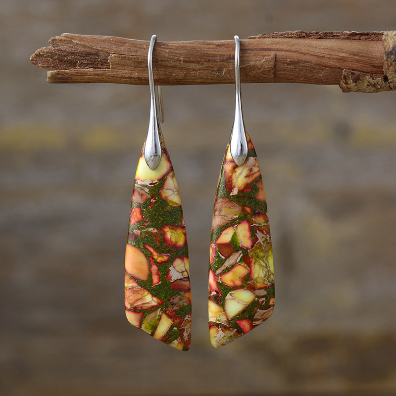 Vintage Nature Stone Earrings