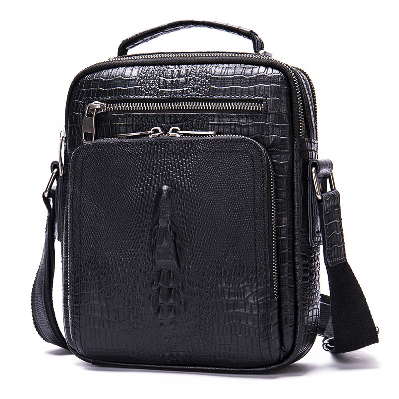 Men's Bag Multi Functional Cowhide Leather Crossbody Bag