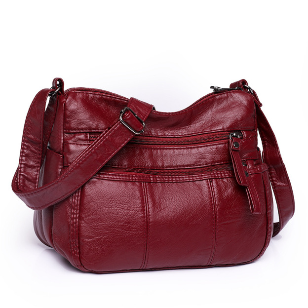 Women's Square Soft Leather Bag