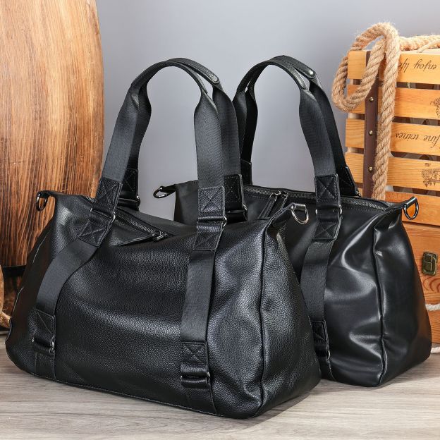 Men's Leather Travel Large Capacity Luggage Bag