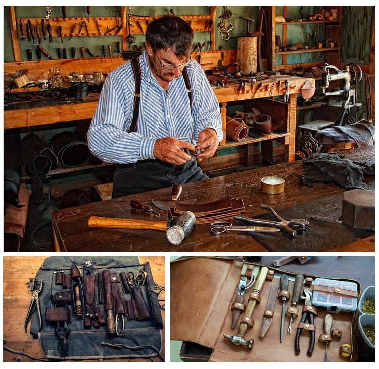 Men's Travel Vintage Leather Bag