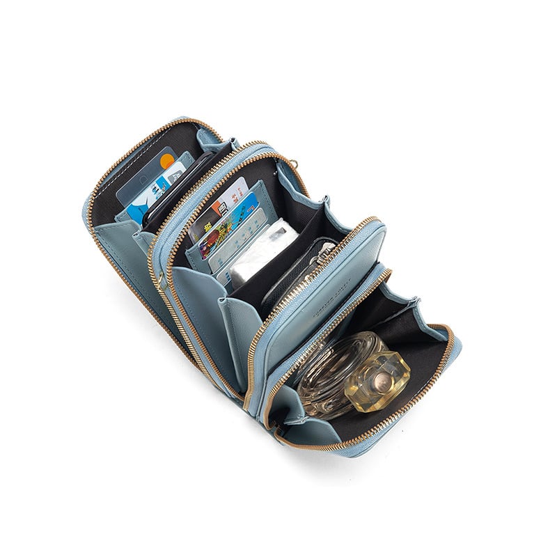 Leather Small Crossbody Bag/Mini Messenger Shoulder Handbag